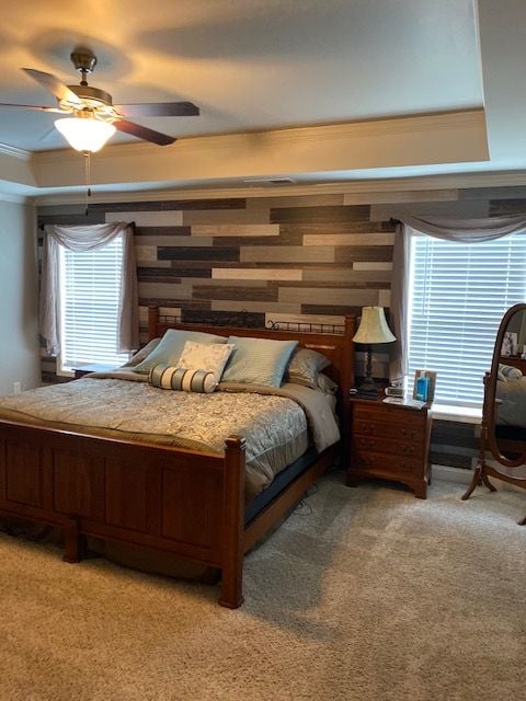 Feature Wall in a Bedroom